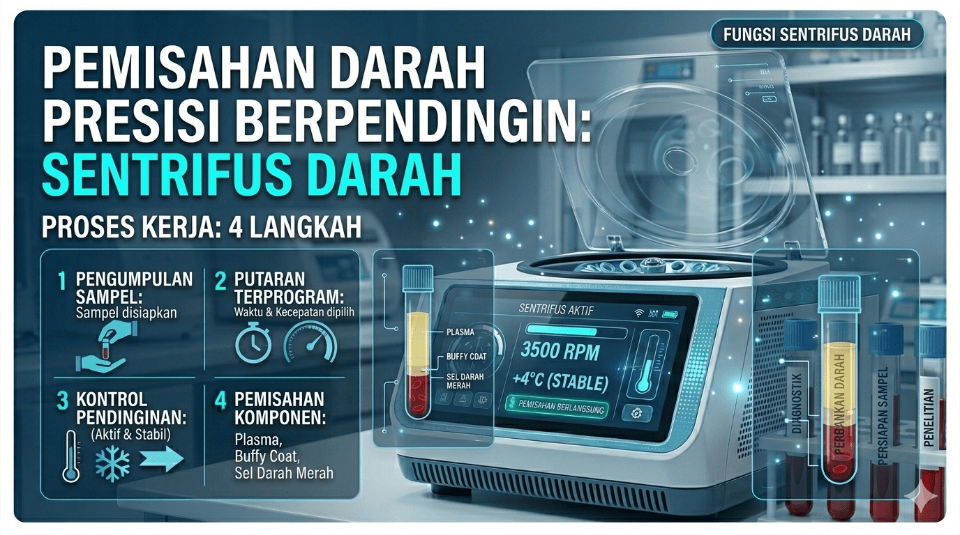 fungsi alat kesehatan blood centrifuge
